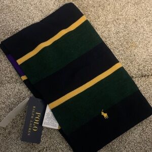 Polo by Ralph Lauren Men's Scarf - Black, Green, Yellow, Purple